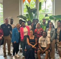 Steve Neuhaus with his children